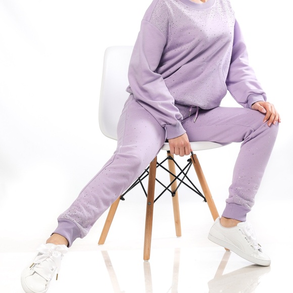 New Rhinestone Joggers, Premium Joggers,Soft Joggers,Women Sweatpants,Cozy Pants - Picture 7 of 13